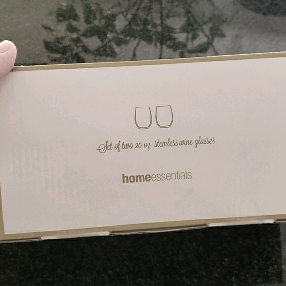 NWT Stemless Wine Glasses - Picture 2 of 6